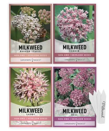 Gardeners Basics Milkweed Seeds for Monarch...