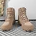 Men's Tactical Boots Fashionable Outdoor Off-Road Training Mountain Climbing Camping, Adventure Hiking Boots Anti Slip Walking Work Sports Shoes, Khaki 6