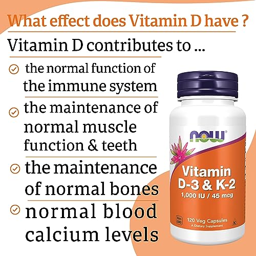 Now Foods, Vitamin D3 & K2, 1,000IU, 120 Capsules, Lab-Tested, Multivitamins, Gluten Free, Soy Free, Vegetarian - Image 5