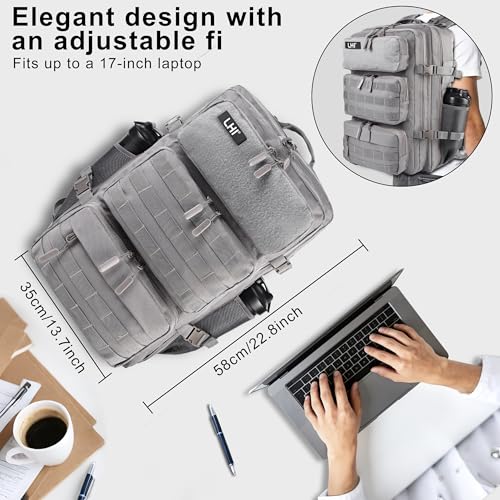 Image of LHI Tactical Military Backpack for Men and Women 25L /35L Army Assault Pack Bag Small Rucksack with Bottle Holder