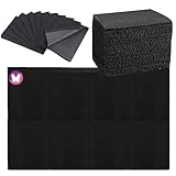 GoLashFun Nail Table Mats Disposable Nail Art Paper Towels,50PCS Black Waterproof 3 Ply Nail Art Paper 13' X 17' Pads for Nail Table Decoration Kit,Nail Art Accessories
