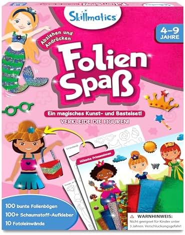 Skillmatics Kunst & Bastelaktivität- Folienspaß Verkleide die Figuren | Schmutzfreie Kunst für Kinder, Bastelsets, DIY-Aktivität, Geschenke für 4 bis 9 Jahre