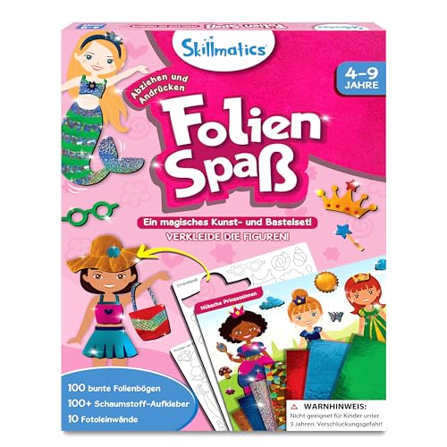 Skillmatics - Skillmatics Kunst & Bastelaktivität- Folienspaß Verkleide die Figuren, Schmutzfreie Kunst für Kinder, Bastelsets, DIY-Aktivität, Geschenke für 4 bis 9 Jahre - -36%