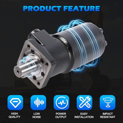 Image of 101-1008-009 | 101-1008 Hydraulic Motor | Direct Replacement for Eaton Char-Lynn H Series | Cast Iron High Torque | Displacement 400cc /r | Maximum Pressure 110BAR | 4-Hole Flange |
