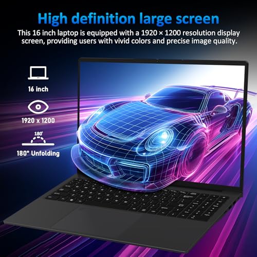 Image of 14'' Student Laptop Computer,1080P FHD Display,8GB RAM,512GB SSD,N5095 CPU College Student Pink Laptop,Numeric Keypad,256GB TF Card,Webcam, 5GWiFi, HDMI,Gray