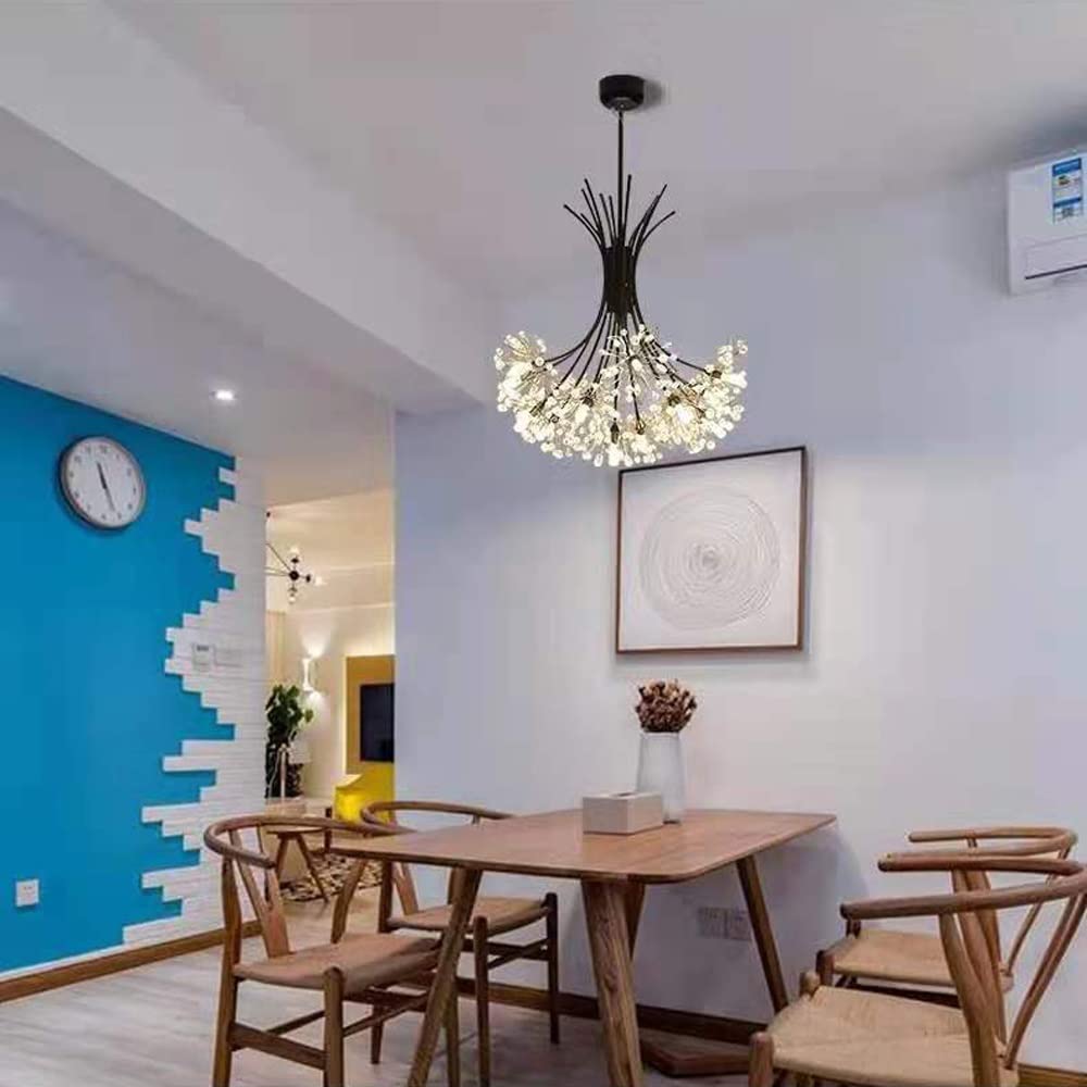 Lampa wisząca z kryształu kwiatowego