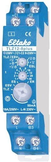 Eltako TLZ12-8PLUS Staircase Light Timer module, front view