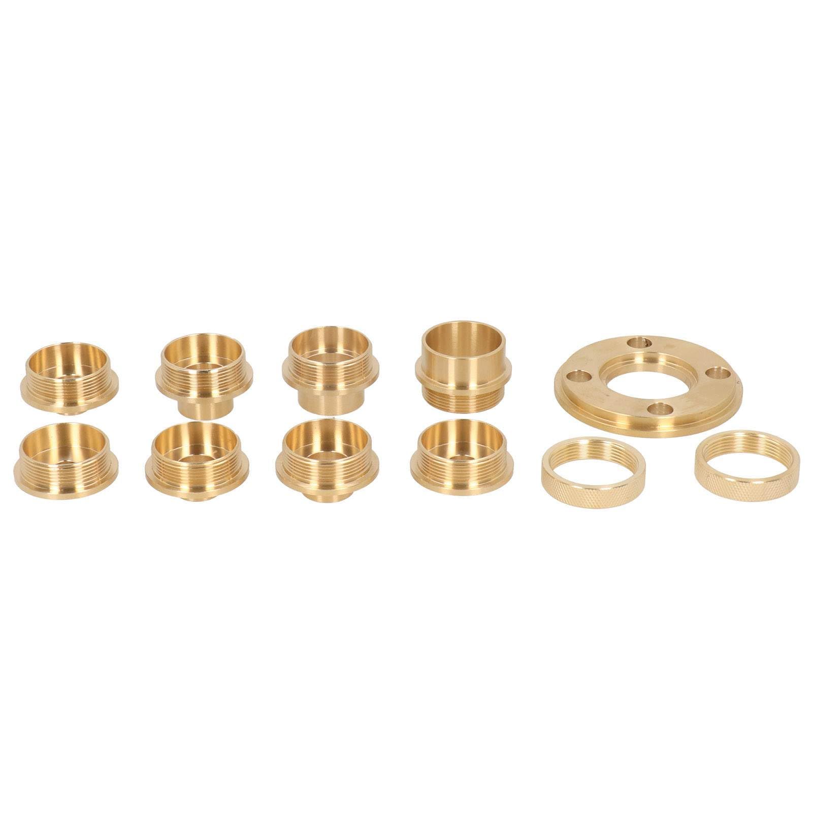 Kit guida per fresatrice 11 pezzi/set, kit guida per sagoma per fresatrice in ottone, con accessorio per fresa adattatore per controdado, per intaglio, a coda di rondine