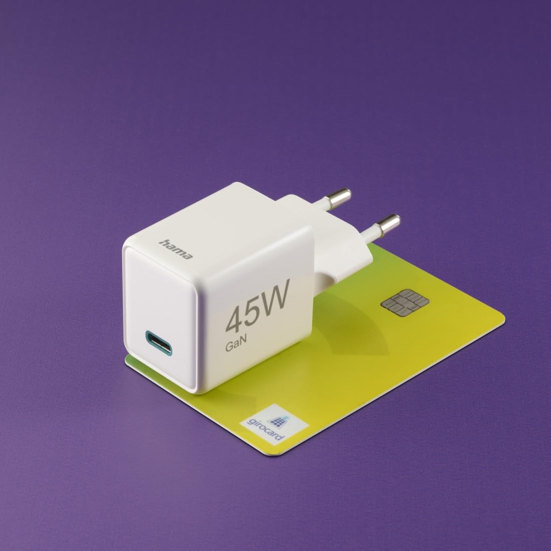 Hama Ładowarka sieciowa mini 45 W, USB typ C (mała, lekka, adapter ładowania, Power delivery, Quick Charge, wydajna, szybka) biała