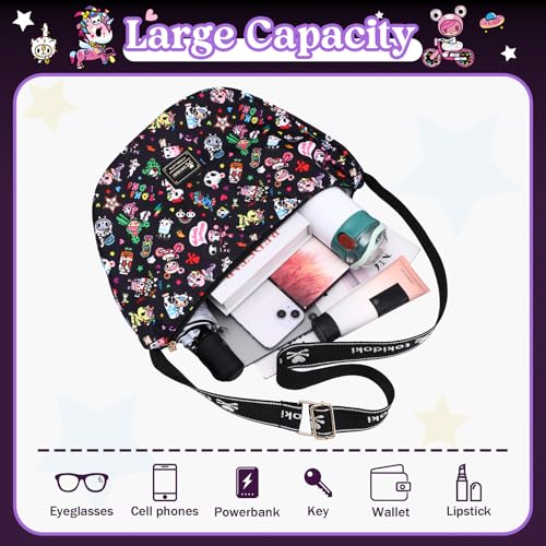 Image of Tokidoki Unicorno Nylon Crossbody Bag Cartoon Shoulder Bag for Women Phone Bag Purse Wallet Credit Card Gift for Women Girls