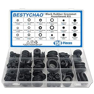 Bestychao 150pcs Gummitüllen Sortiment Kit