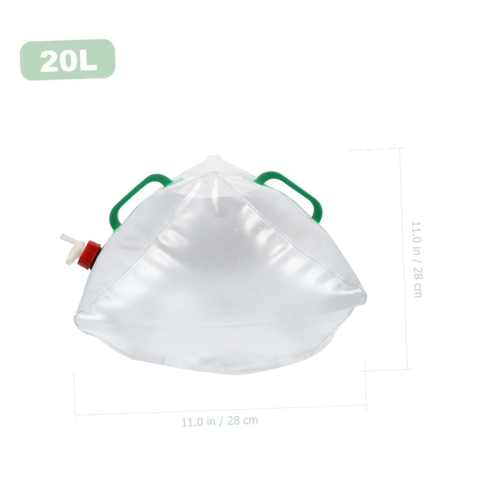 BRIGHTFUFU Collapsible Water Bag 2-pack Portable Hiking Storage Container for Outdoor