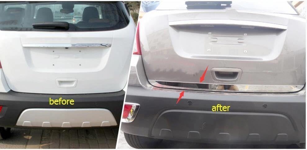 リアトランク テールゲート ドア リッド ストリップ カバー トリム ボクソールはオペルとモカを使用しています 用 車用リアバンパー