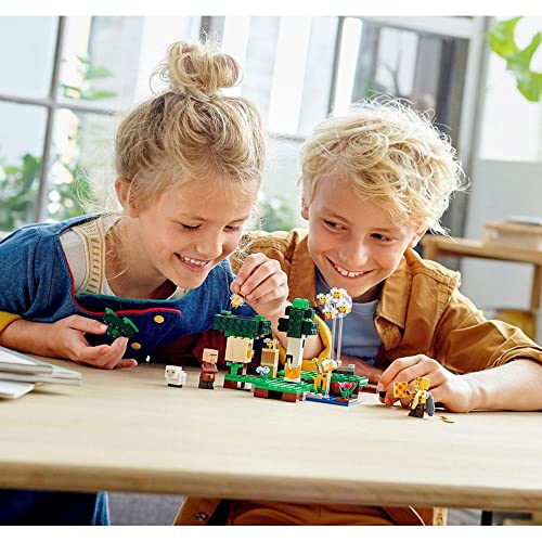 Image of LEGO 21165 Minecraft The Bee Farm, Building Set with Beekeeper and Sheep Figures, Toy for Boys and Girls Ages 8+