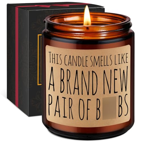 Miracu Candles, Breast Cancer Gifts, Funny Implants, Breast Reduction Surgery Presents, Bo-b Job Recovery Supplies - Reconstruction, Mastectomy Surgery, Cancer Survivor Gifts for Women Her