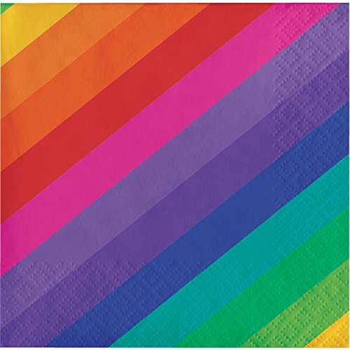 Rainbow Beverage Napkins, 48 Ct #TOP22
