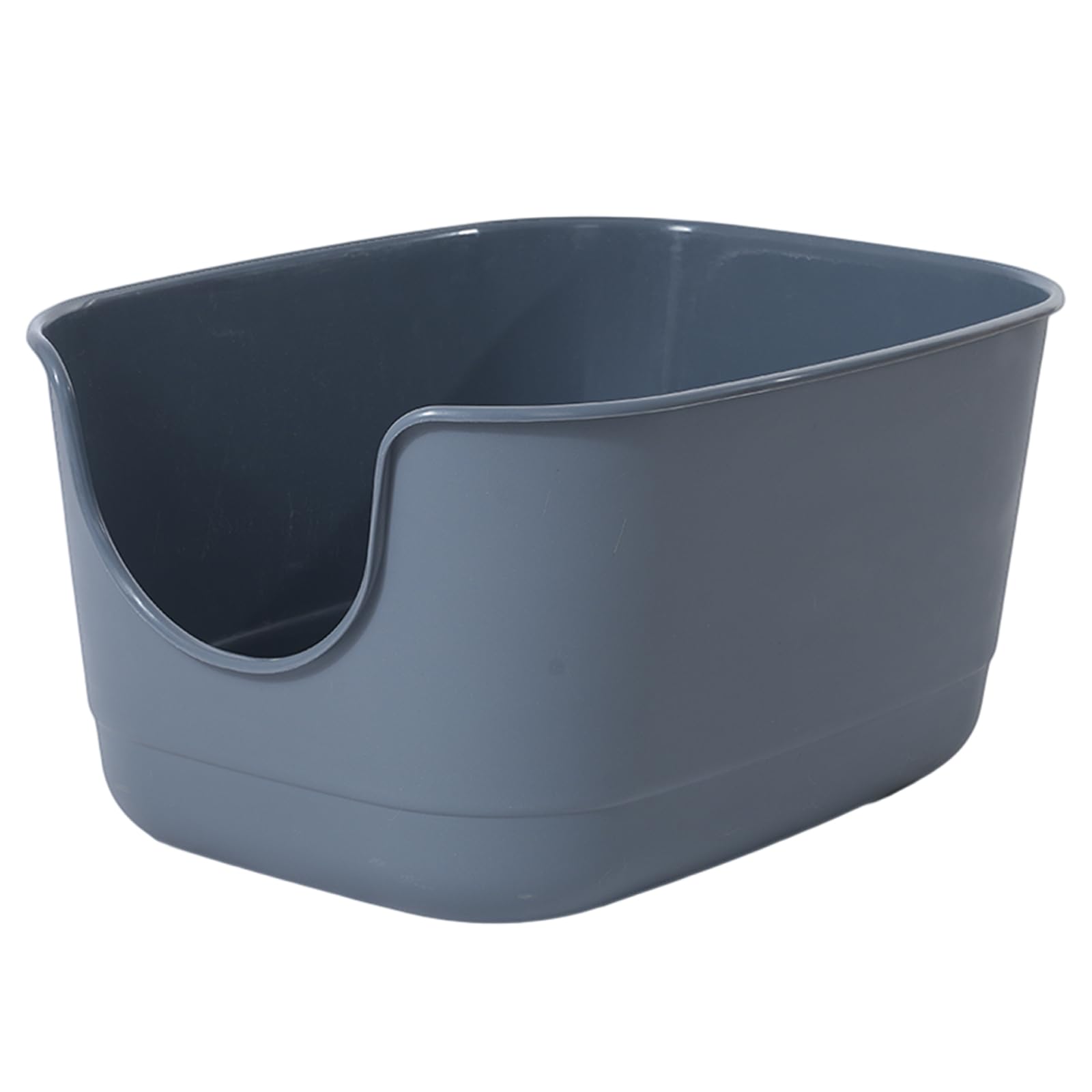 SpaceTime Extra Large Litter Box with High Sides,24.2" Lx16.3 Wx12.9 H XL Multi Cat Litter Pan for Kitty,Cat Boxes for Indoor Cats,Jumbo Litter Boxes for Big Cats,Anti-Splashing,Easy to Clean (Grey)