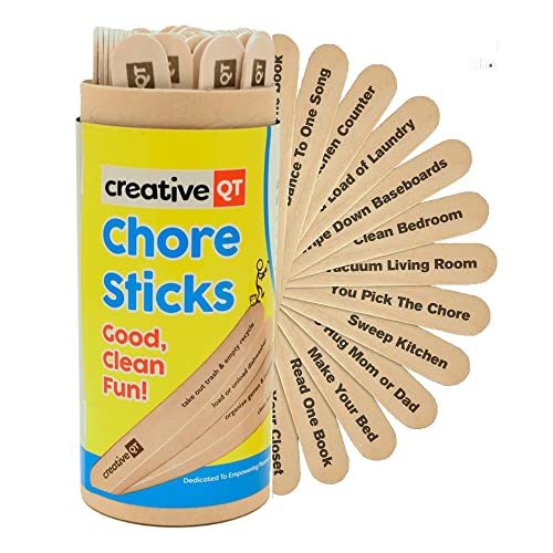 Creative QT Kid's Chore Sticks | Make Chores a Game | Interactive Family Activity | Combine Responsibility | Rewards | A Fun Alternative to a Chore Chart