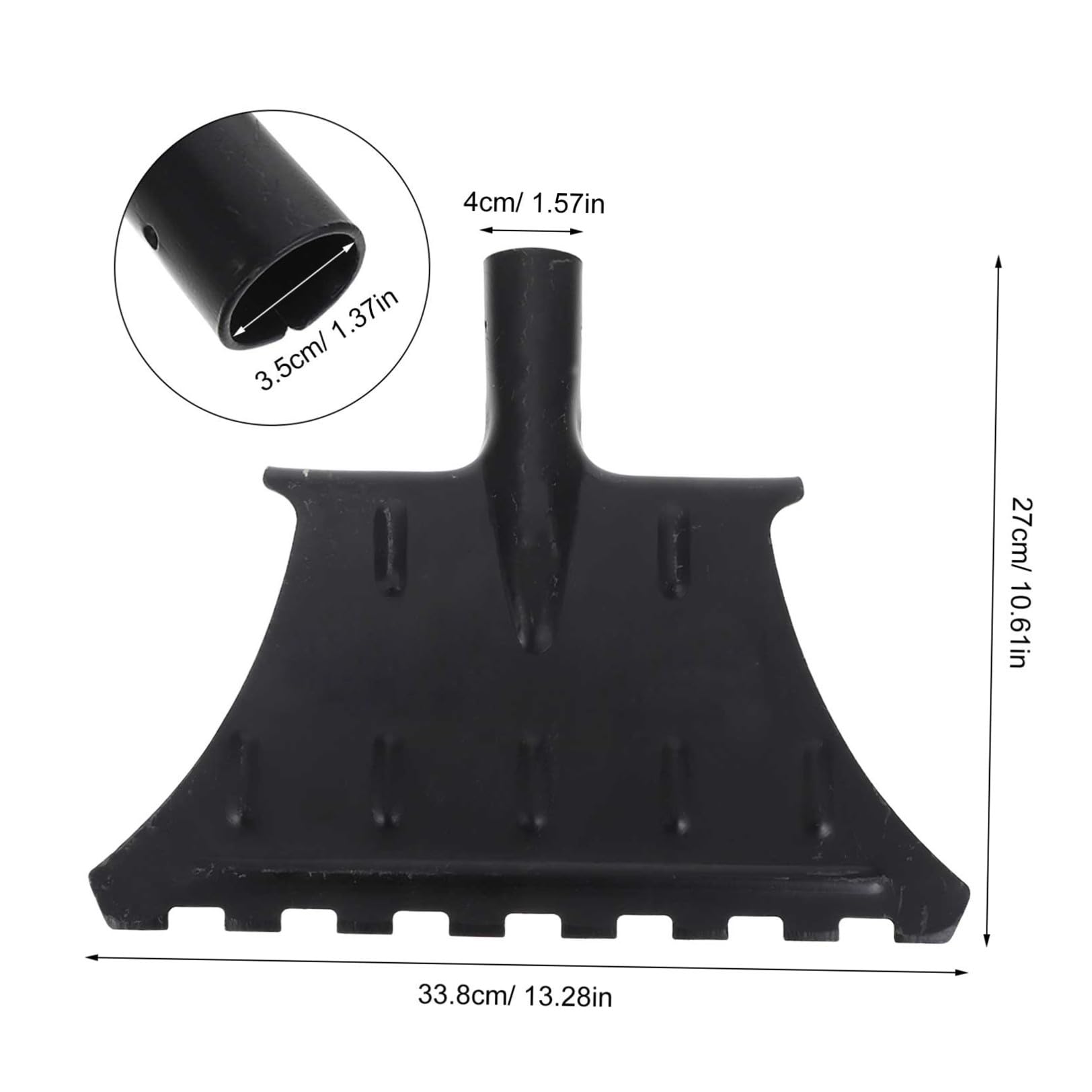 Beaupretty Pala Quitanieves, Pala de Nieve para Coche y Garaje, Acero al Manganeso, Mango Ergonómico, Amplia Superficie, para Eliminación de Hielo en Carretera y Retirada de Nieve en Áreas
