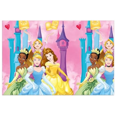 Procos Disney Princess Plastic Tablecloth 180 x 120 cm Cover