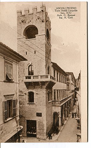 Primi '900 Ascoli Piceno Torre Sestilli Leopoldo FP B/N ANIM Cartolina Postale