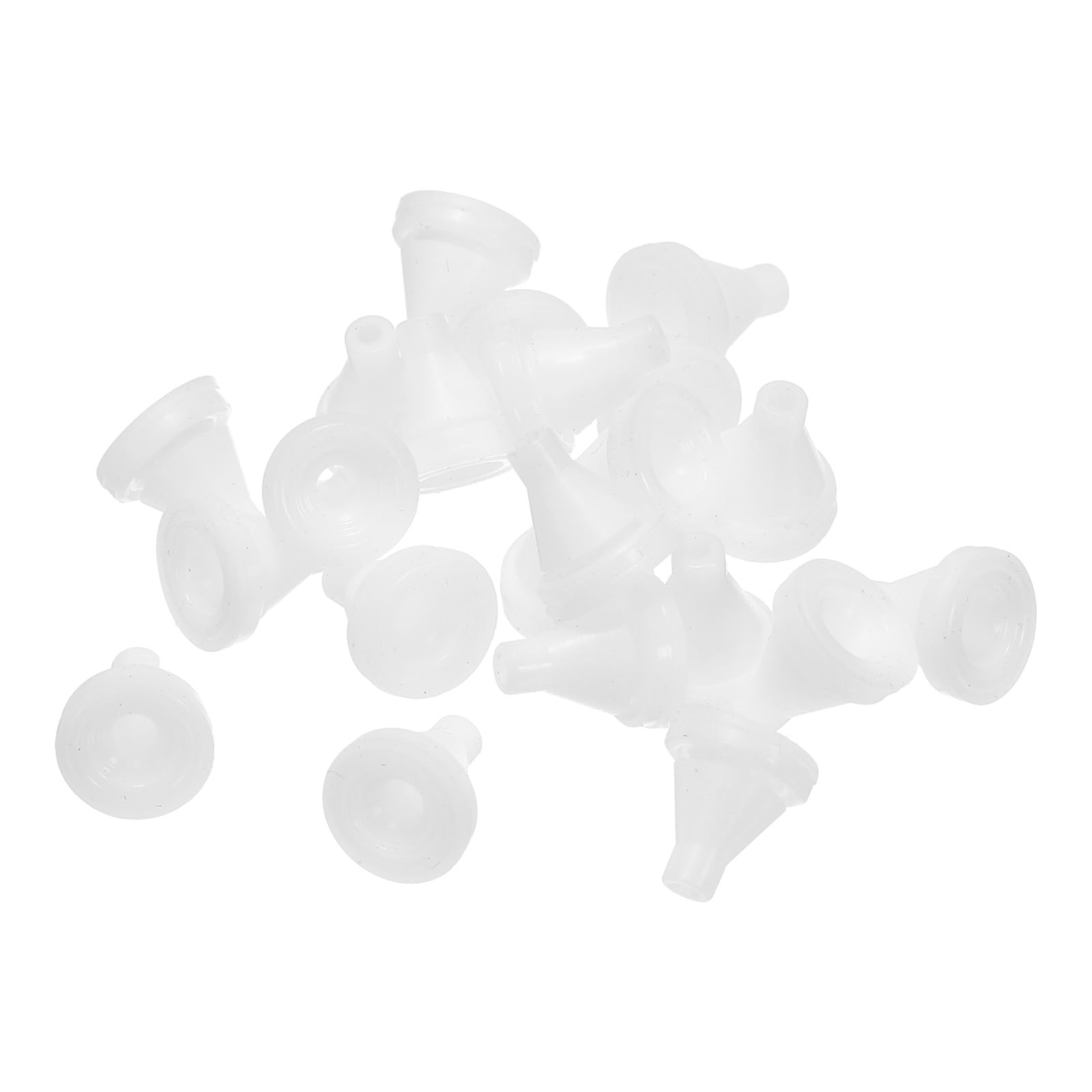sourcing map 40pcs Shower Head Replacement Nozzles, Silicone Nozzle Universal Sprinkler Spout Round Nib Fit 4mm Hole Heat Resistant Spray Hole for Bathroom Rain Shower Head, White