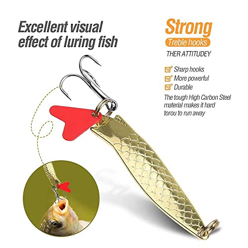 DONQL Visserij Lokt Metalen Lepels Harde Baits 20 stks Set Metalen Vissen Lokt Spinner Baits Vis Treble Haken Tackle Zalm Bass - Image 4