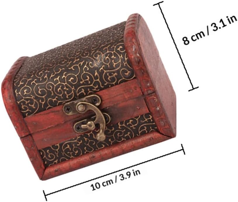 SOLUSTRE Lockable Vintage Jewelry Organizer Box Set of 2 with Dragon Claw Pattern, Necklace and Earring Storage Case, Decorative Desktop Jewelry Chest for Home Décor and Storage