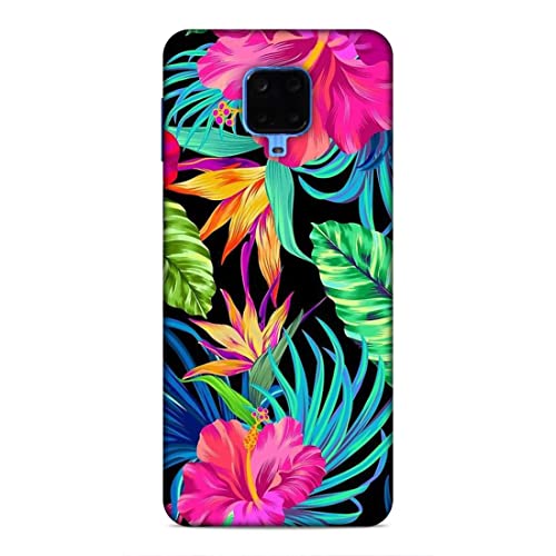 Image of Printed Mobile Back Hard Case Cover for Poco M2 Pro /Xiaomi Redmi Note 10 Lite /Xiaomi Redmi Note 9S | Floral, Flowers, Leaves -2185
