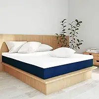 Colchão Queen Mola Ensacada Guldi Firme (25x158x198) Azul e Branco