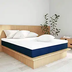 Colchão Queen Mola Ensacada Guldi Firme (25x158x198) Azul e Branco