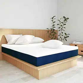 Colchão Queen Mola Ensacada Guldi Firme (25x158x198) Azul e Branco
