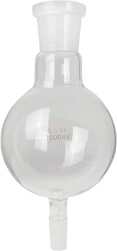 BMF1000-45-50 Frasco de biomasa de laboratorio, 33.8 fl oz, junta de vidrio molido 45/50