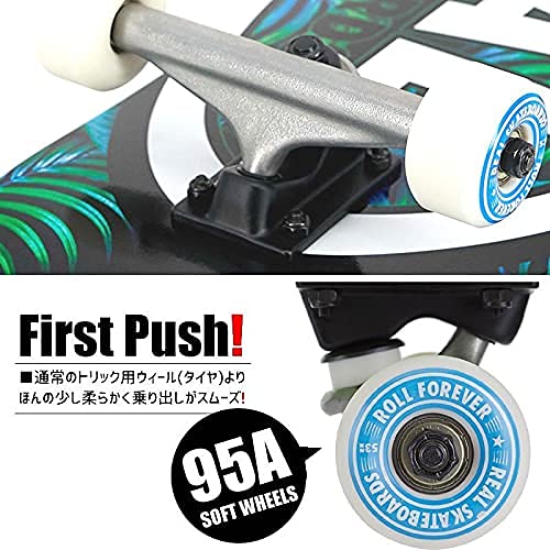 Amazon | リアル REAL スケートボード コンプリート TEAM TROPIC OVALS