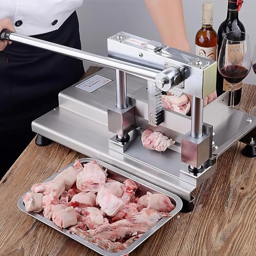 Sierra manual para huesos de acero inoxidable para un corte eficiente de chuletas de cerdo, trotones y costillas
