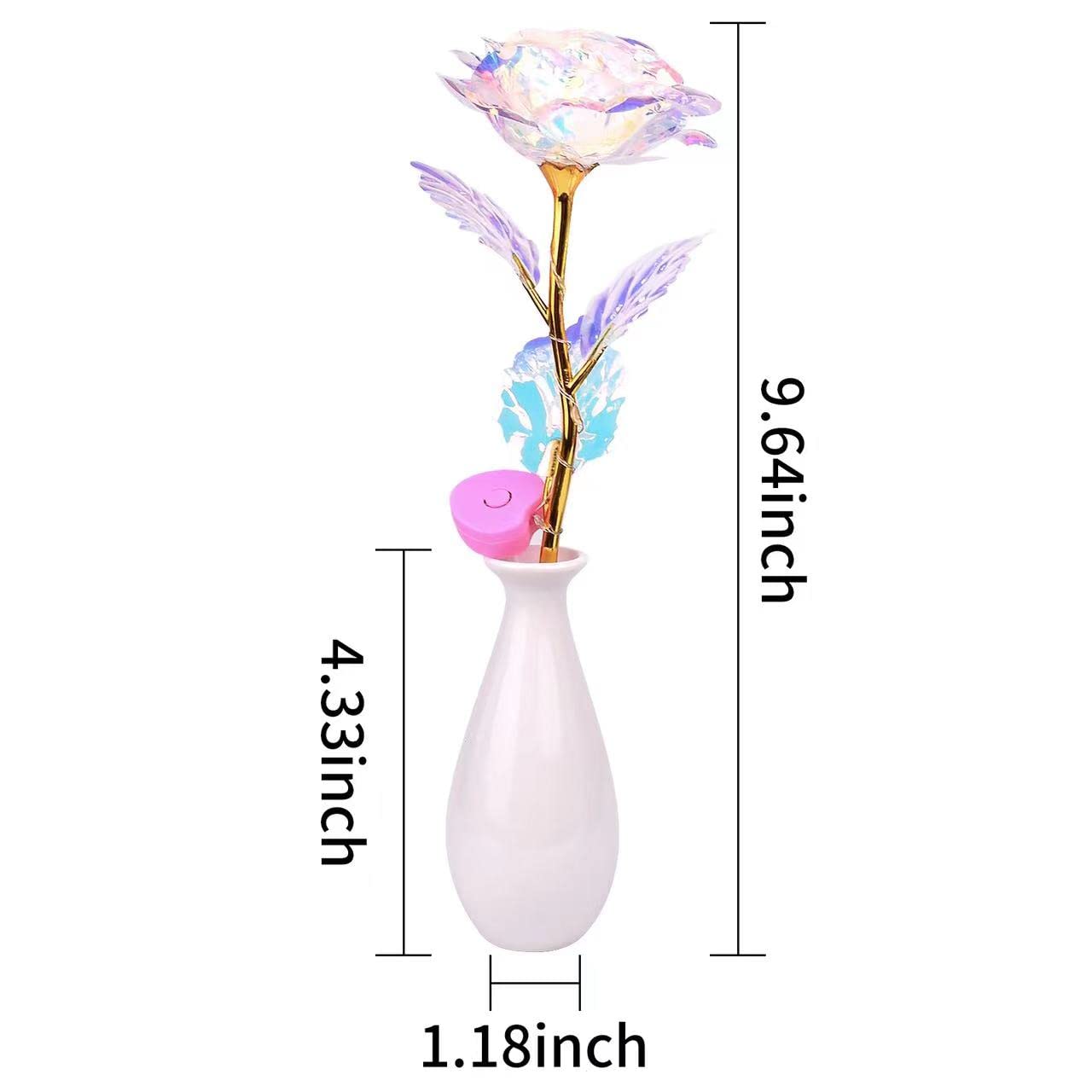 DFSDKJ Christmas LED Rose Gifts for Women Rose Flower Gift for Her, Mom Gifts,Rose Forever Flower Gift, Birthday Gifts for Her, I Love You Gifts for Her