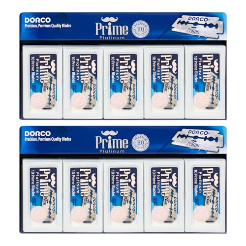 Dorco STP301 Prime Platinum Extra Double Edge Razor Blades 2