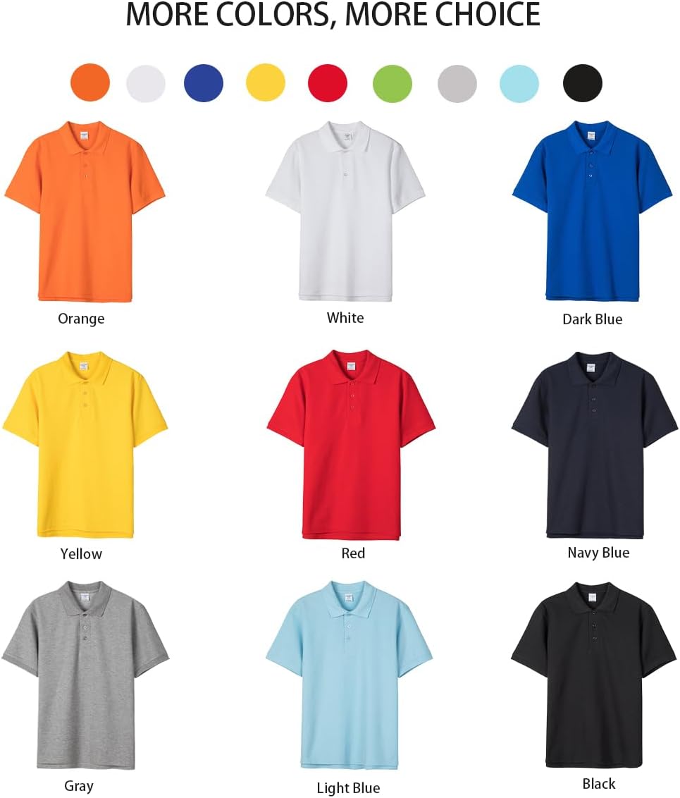 Custom Polo Shirts Design Your Own Personalized Golf Shirt with Logo/Text/Image for Men/Women - Image 5
