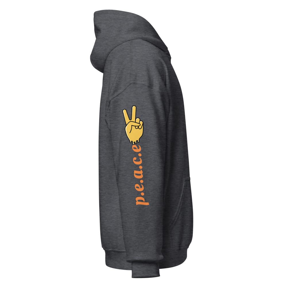 Sweat à capuche unisexe coton polyester gris foncé taille S - 4