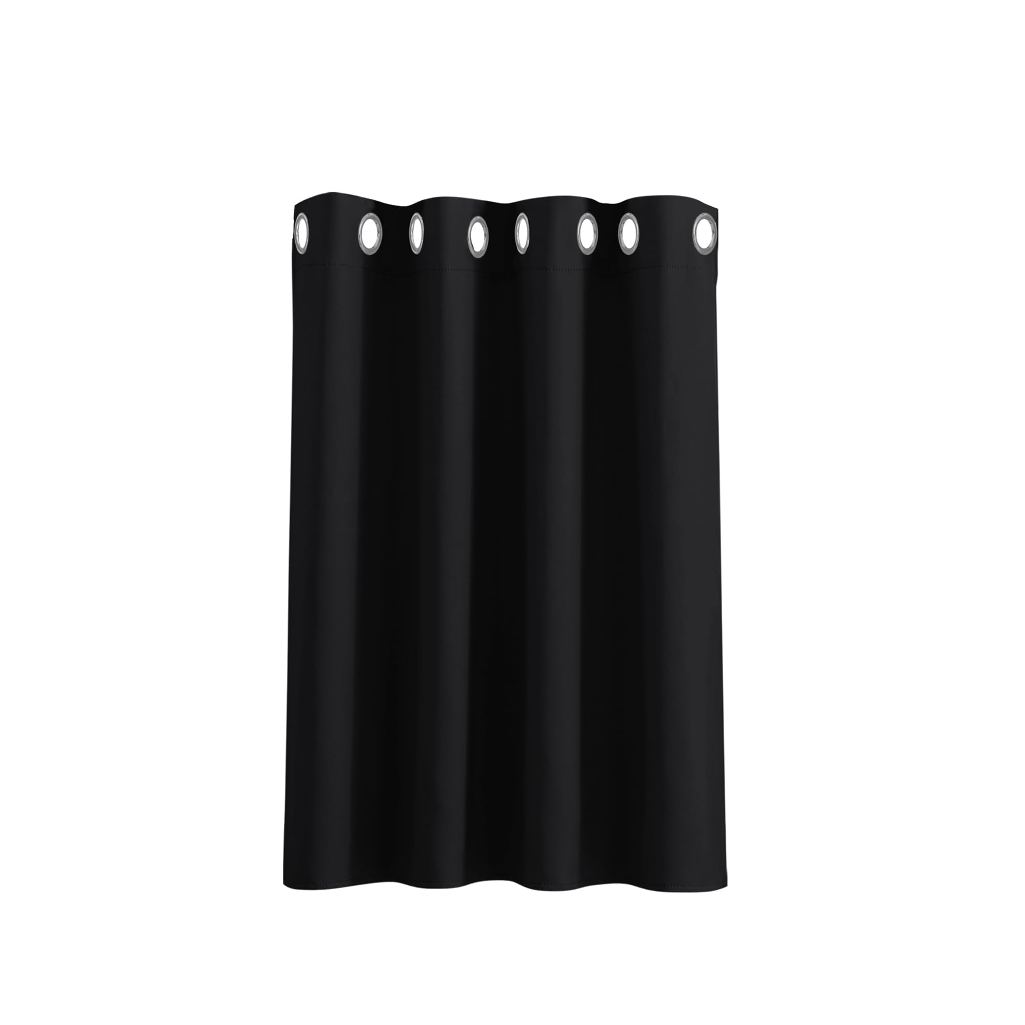 PONY DANCE Blackout Thermal Insulated Curtain for Bedroom 34 x 63 Inch Eyelet Black Out Curtain & Drape for Kitchen Living Room Window