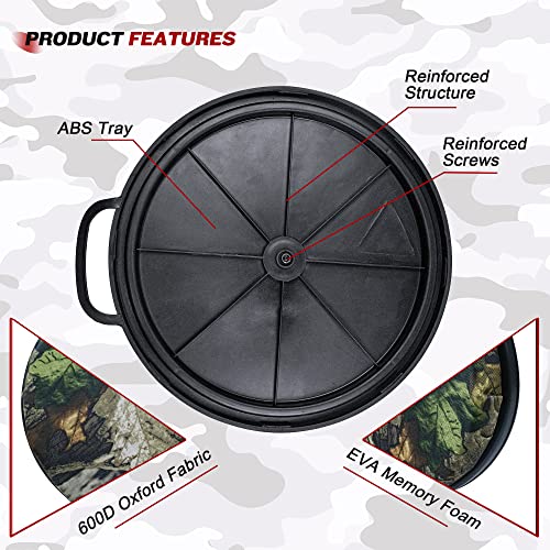 5 Gallon Bucket Lid Seat Cushion For Hunting Fishing Gardening And Camping Accessories（Camo Tree） #TOP2