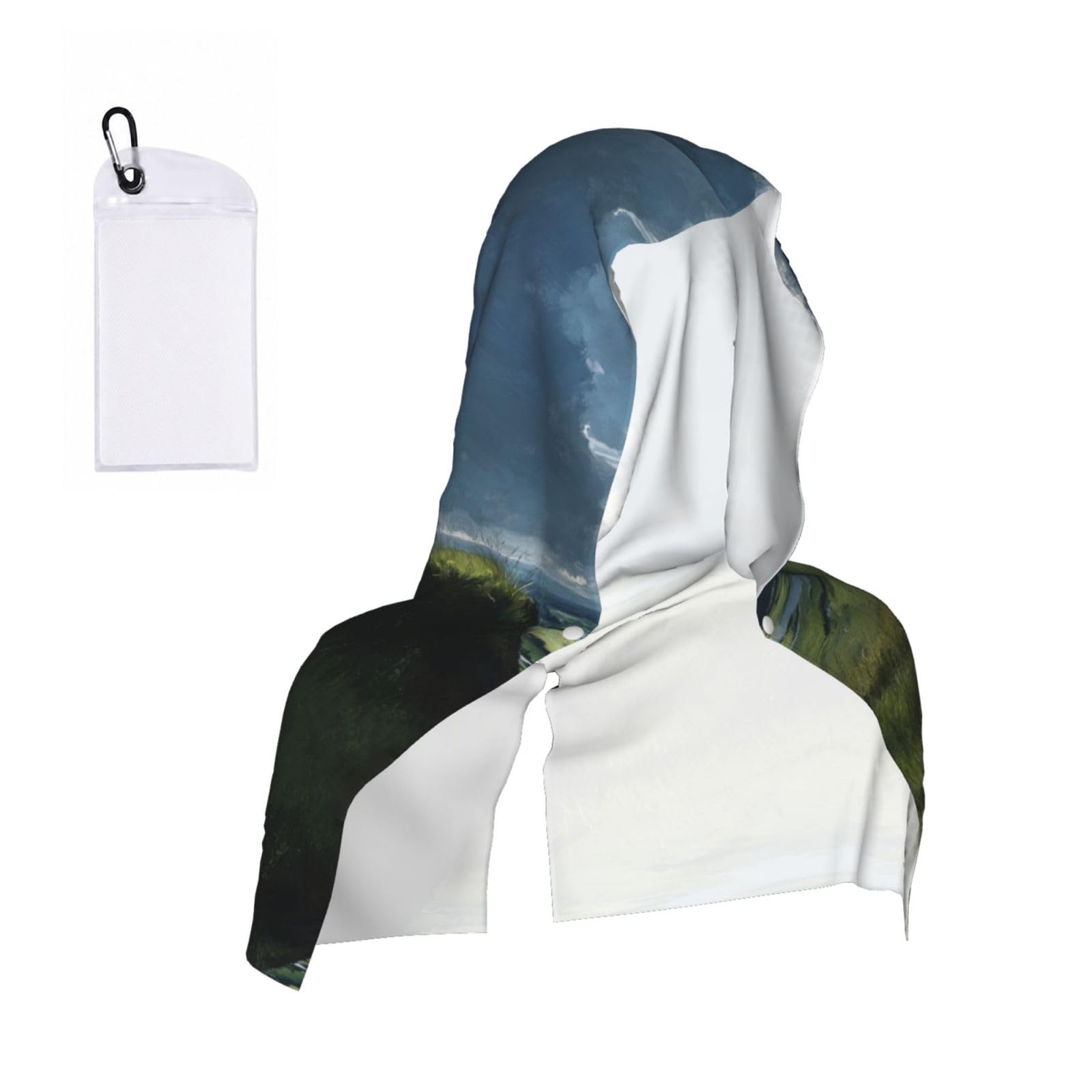 MLTRFGJ Landscape Print Cool Hooded Towels And Keep Them Cool For Several Hours.