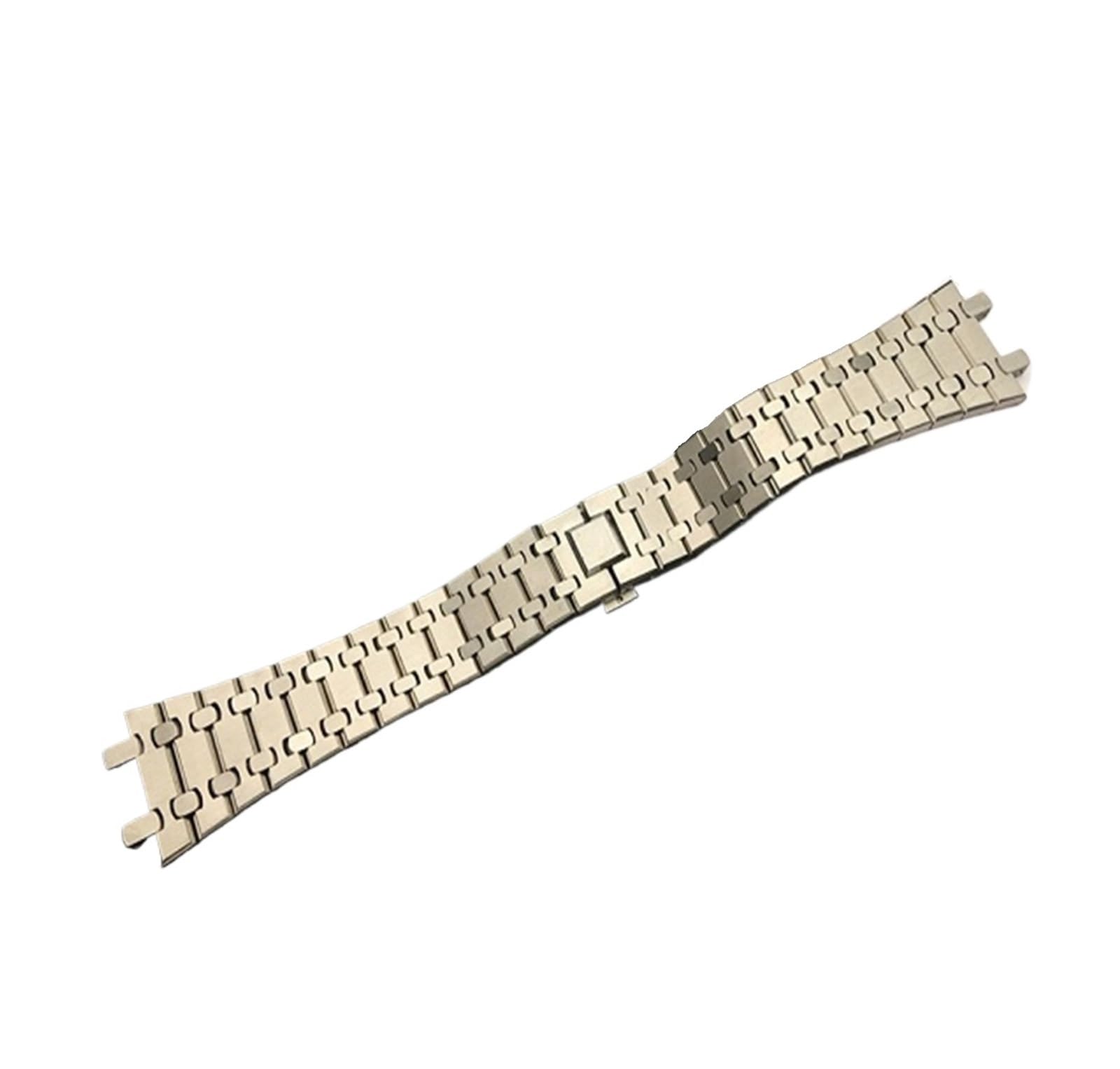 MENGKEG Cinturino In Argento Oro Nero 21mm 26mm Uomo Donna Cinturino In Acciaio Inossidabile Completo