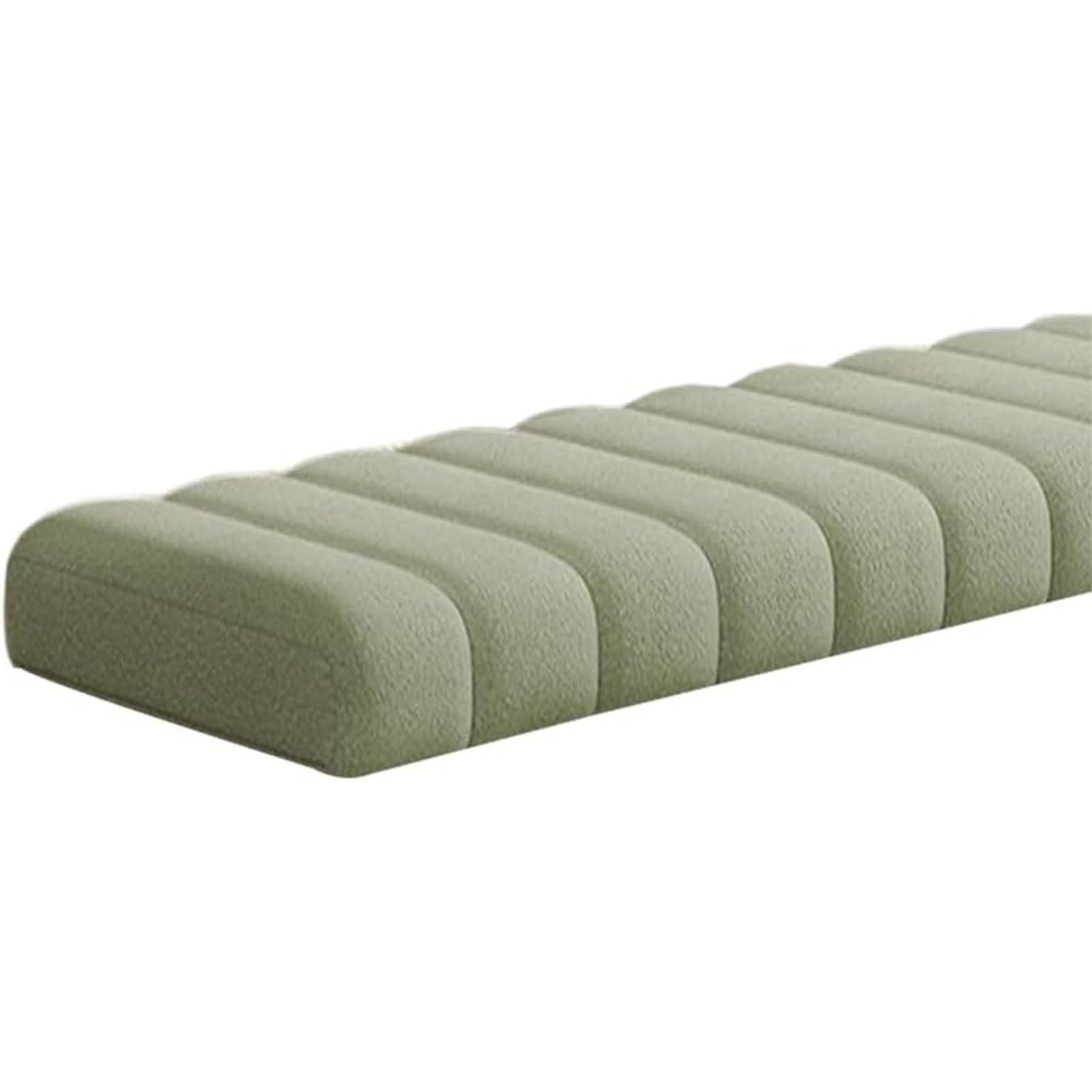 Matcha zielona poduszka na ławkę do użytku wewnątrz i na zewnątrz, zapinana na zamek błyskawiczny, na patio, balkon, ławka szewca, 120/180/100/75/150 cm, wygodna poduszka do jadalni