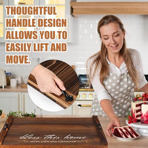 Patelai Noodle Board Stove Wooden Cover Stove Top Cutting Board with Handles 27.5 X 21.6 Inches Sink Cover for Electric Gas Burners Kitchen Counter Space(Blessing Style)