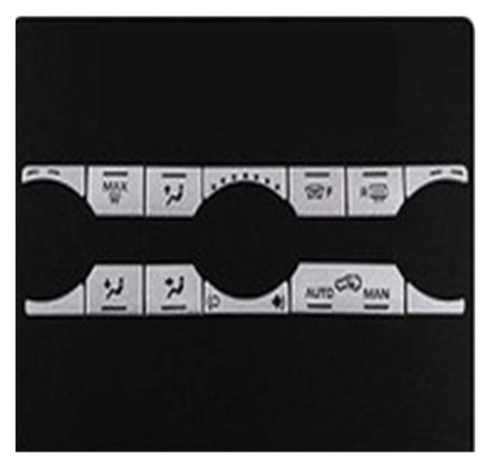 for Land for Rover for Range for Rover for Evoque 2012-2019 Air Conditioning Button Stickers Accessories Car Interior Mouldings(Style C)