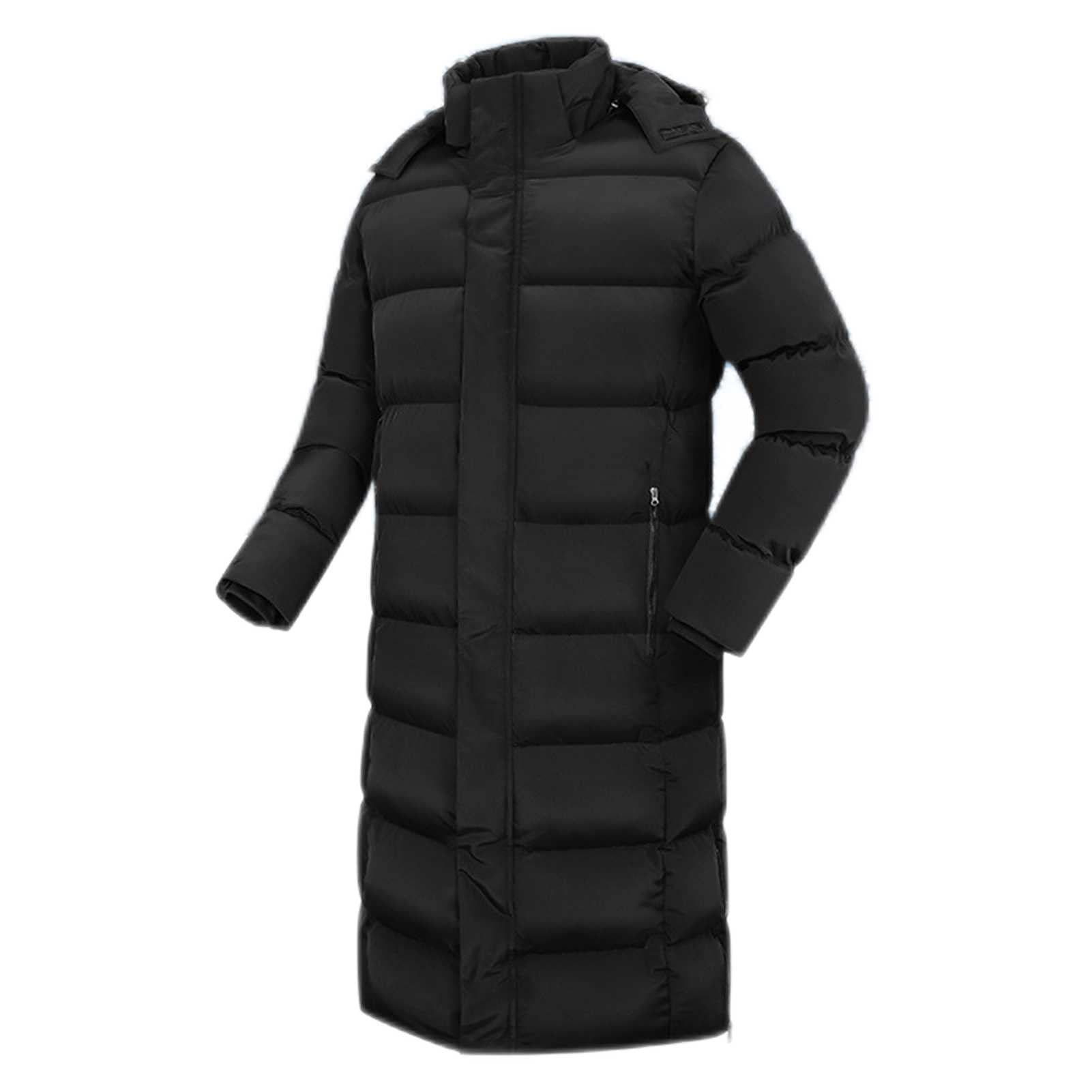 Manteau Long d'Hiver Matelassé Léger en Coton à Bulles, Veste Duvet Chaude Compressible