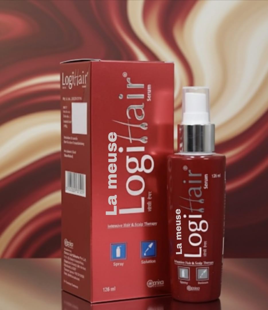 Logihair Hair Serum for Hair Fall Control & Growth | Intensive Scalp Therapy with Saw Palmetto, Aloe Vera, Menthol | Nourishing & Moisturizing | For Men & Women | Alcohol-Free | All Hair Types, 126ml-image-26