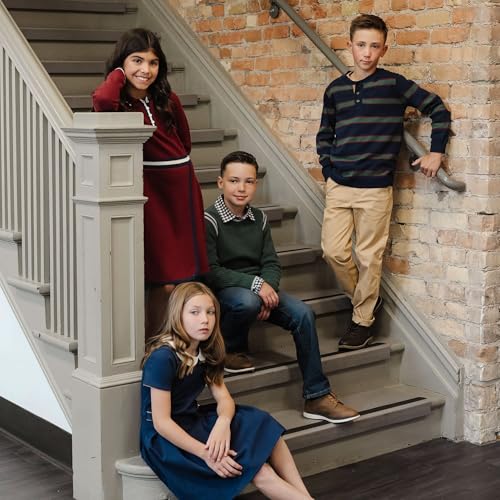 Image of Hope & Henry Boys' Long Sleeve Crew Neck Pullover Sweater