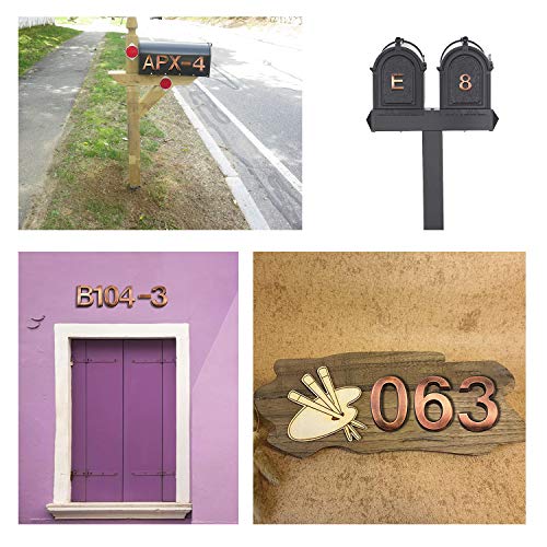 image for Cobata 2.75 Inch Adhesive House Numbers, Mailbox Numbers, Street Door 